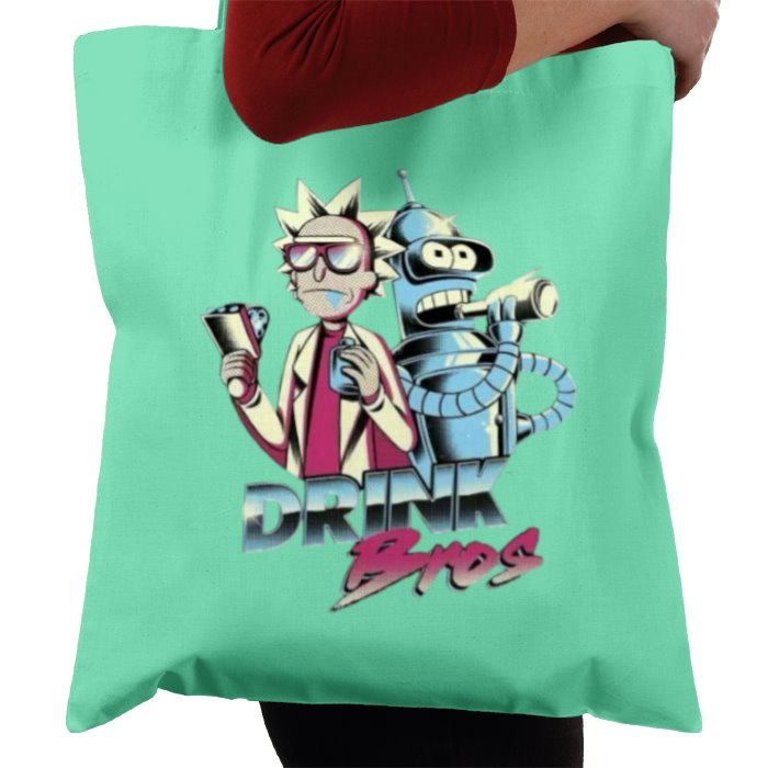 Rick & Morty x Futurama - Drink Bros Tote Bag