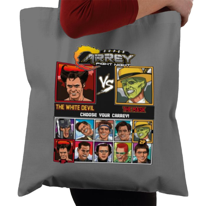 Jim Carrey & Fight Night & Street Fighter - Super Carrey Fight Night Tote Bag