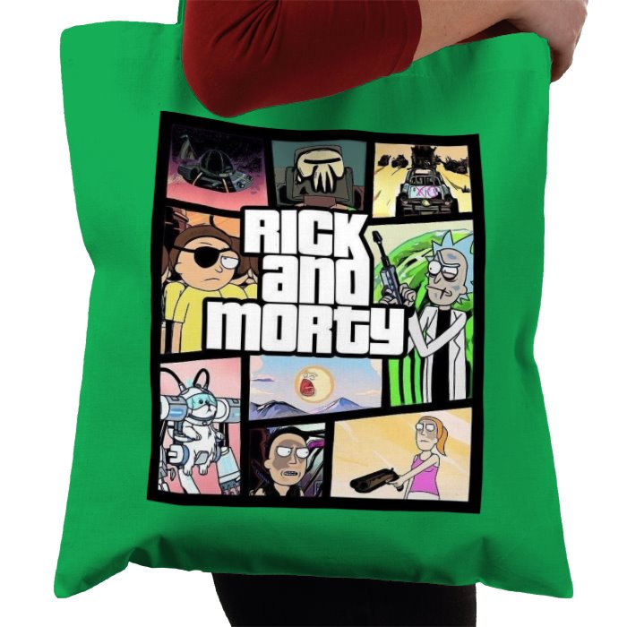 Rick & Morty & Grand Theft Auto - Grand Theft Auto Style Bag