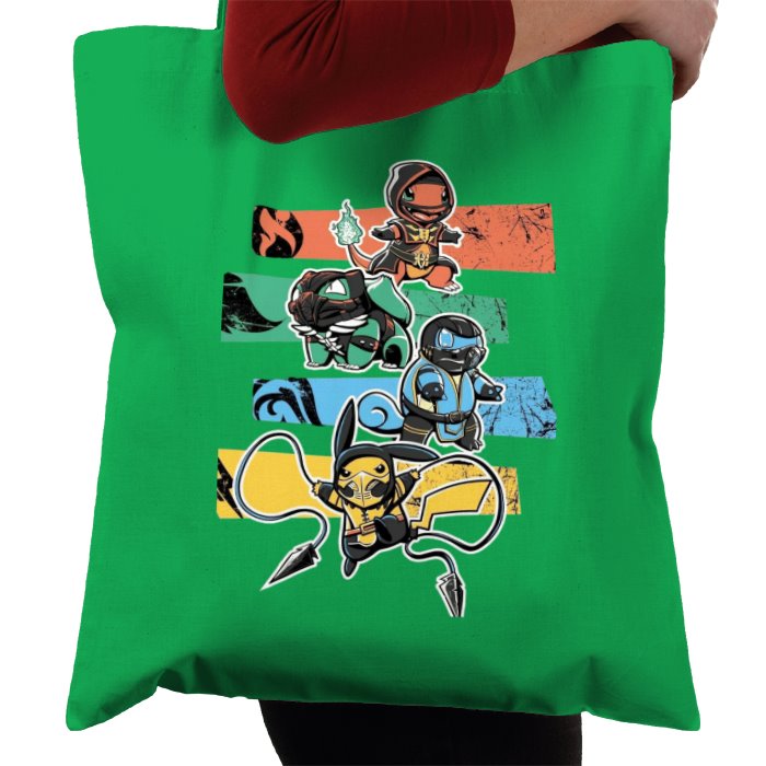 Pokémon & Mortal Kombat - Kombat Starters Tote Bag