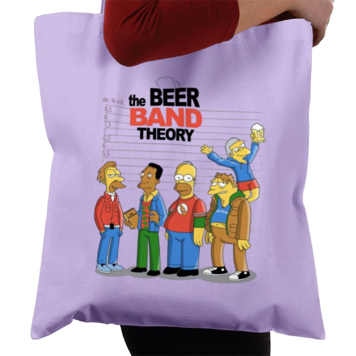 The Simpsons & The Big Bang Theory - Beer Band Theory Tote Bag