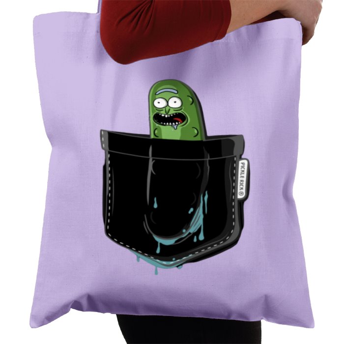 Rick & Morty - Pickle Rick Pocket Tote Bag