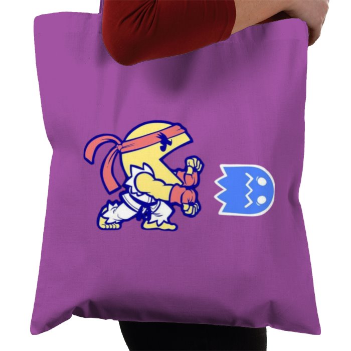 Pacman & Street Fighter - Pac Fighter Tote Bag