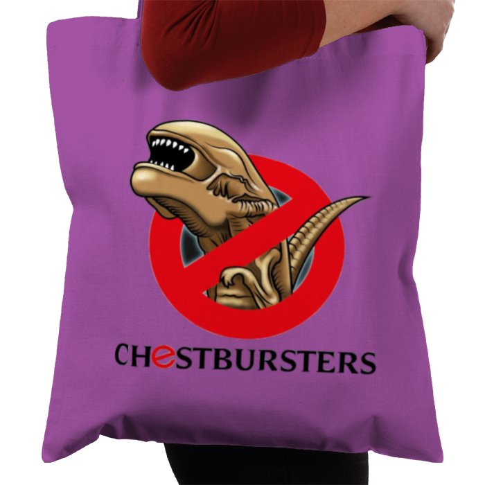 Aliens & Ghostbusters - Chestbursters Tote Bag