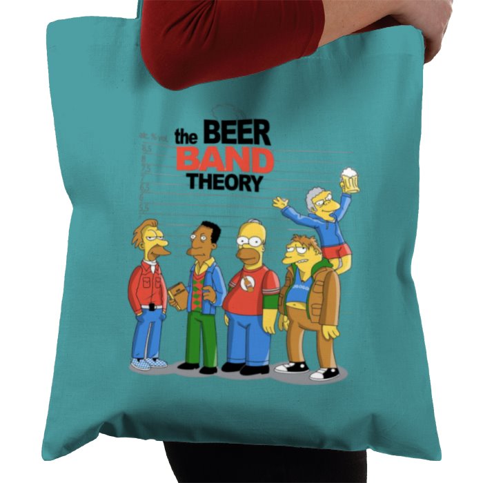 The Simpsons & The Big Bang Theory - Beer Band Theory Tote Bag