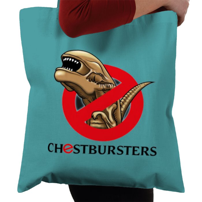 Aliens & Ghostbusters - Chestbursters Tote Bag