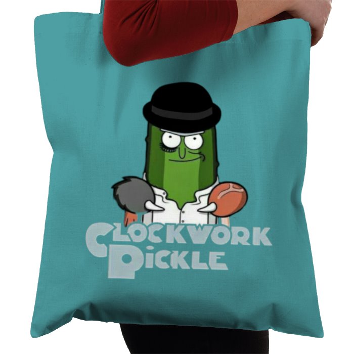 Rick & Morty & A Clockwork Orange - A Clockwork Pickle Tote Bag