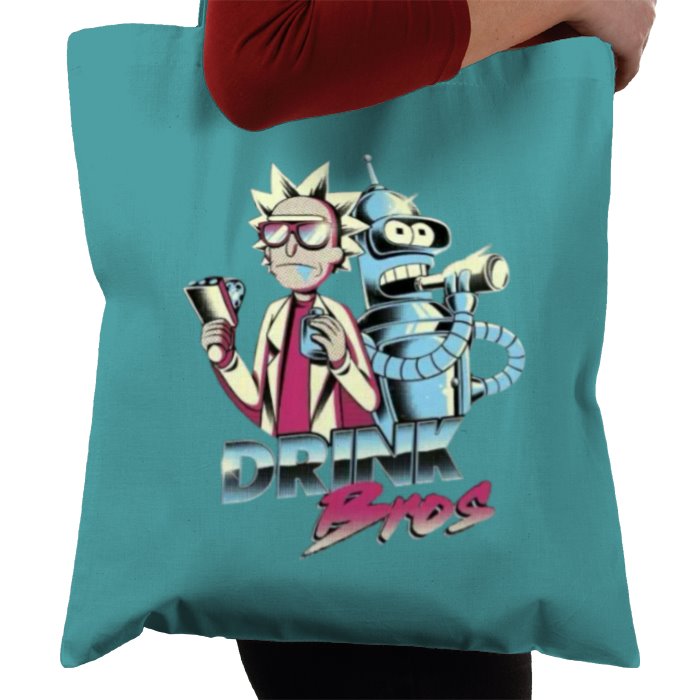 Rick & Morty x Futurama - Drink Bros Tote Bag