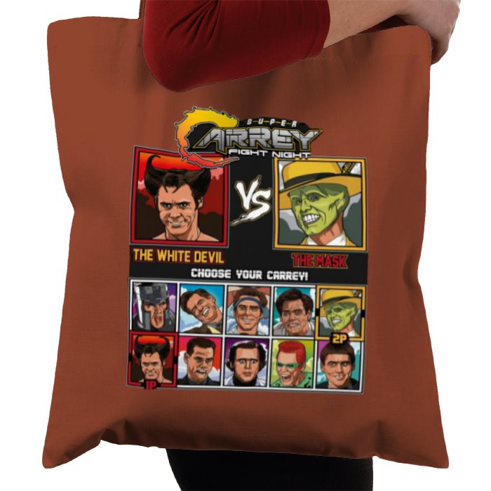 Jim Carrey & Fight Night & Street Fighter - Super Carrey Fight Night Tote Bag