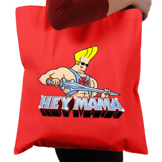 Johnny Bravo x He-Man - Hey Mama Tote Bag