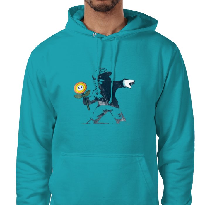 Super Mario Bro's & Banksy - Fire Flower Value Hoodie