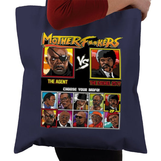 Samuel Jackson & Street Fighter - Mother F**kers Tote Bag