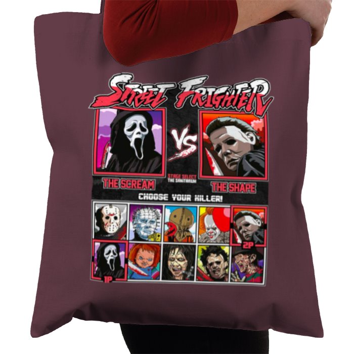 Horror Movies & Street Fighter - Street Frighter Tote Bag