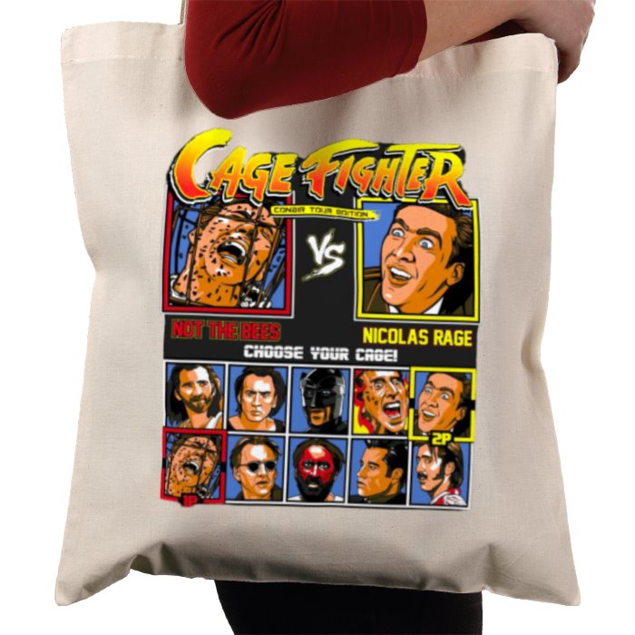 Nicholas Cage & Street Fighter - Cage Fighter Tote Bag