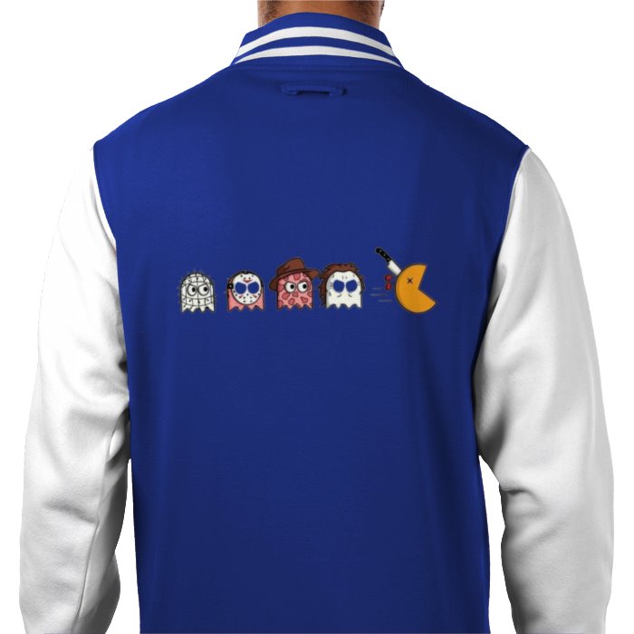 Pacman & Horror Movies - Horror Mashup Varsity Jacket