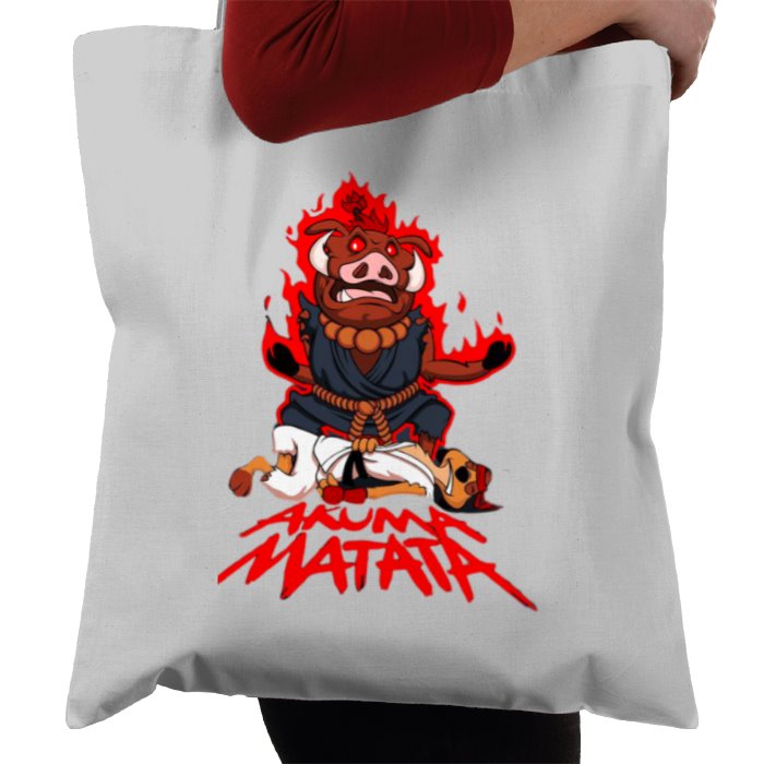 Timone & Pumba & Street Fighter - Akuma Matata Tote Bag