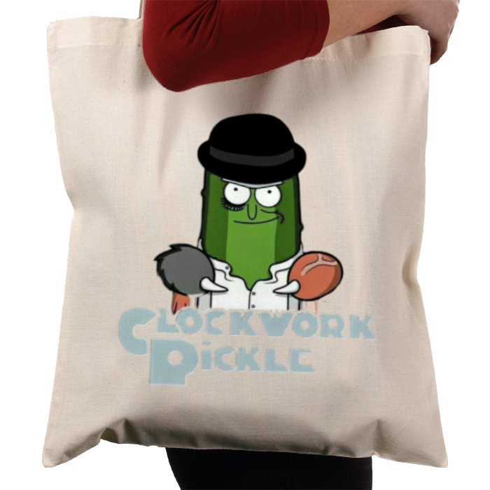 Rick & Morty & A Clockwork Orange - A Clockwork Pickle Tote Bag