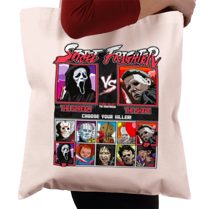 Horror Movies & Street Fighter - Street Frighter Tote Bag