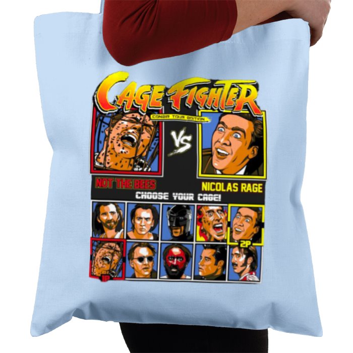 Nicholas Cage & Street Fighter - Cage Fighter Tote Bag