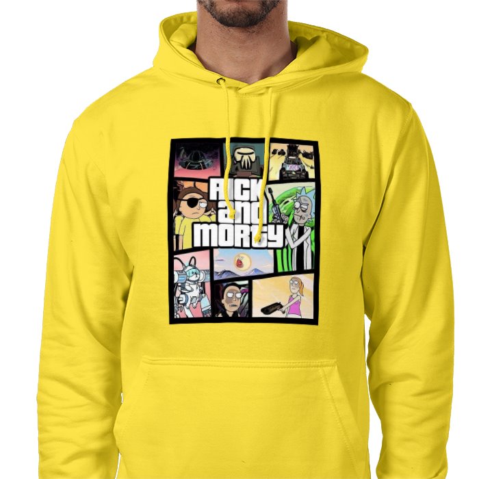 Rick & Morty & Grand Theft Auto - Grand Theft Auto Style Value Hoodie