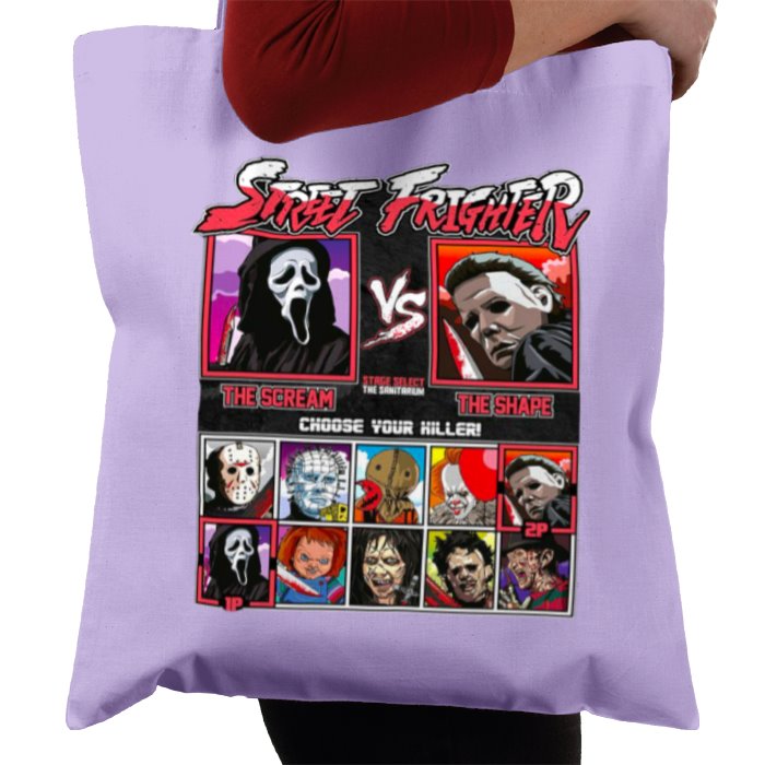 Horror Movies & Street Fighter - Street Frighter Tote Bag