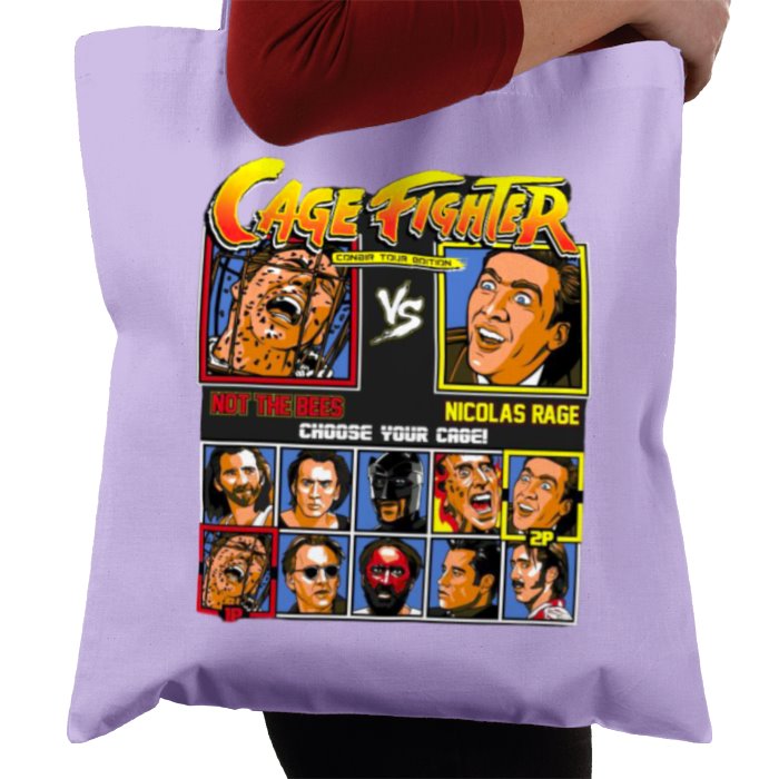 Nicholas Cage & Street Fighter - Cage Fighter Tote Bag