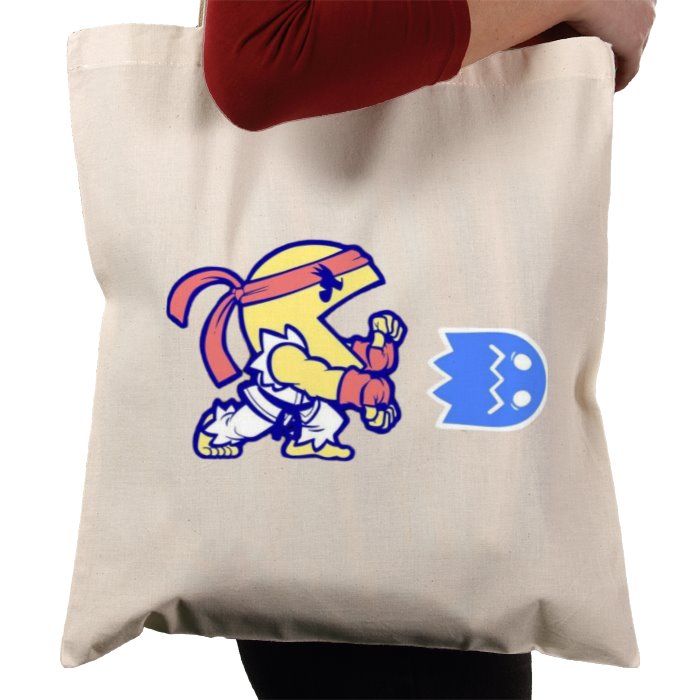 Pacman & Street Fighter - Pac Fighter Tote Bag