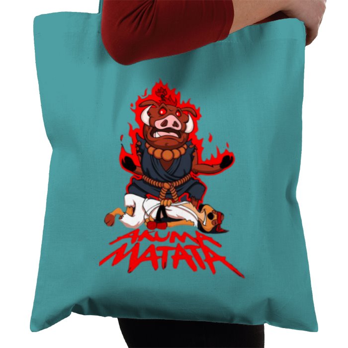 Timone & Pumba & Street Fighter - Akuma Matata Tote Bag