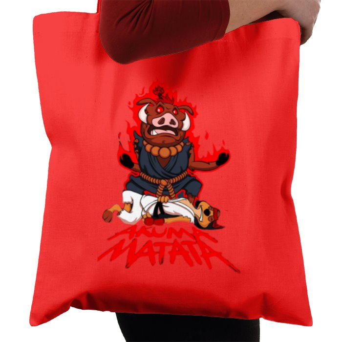 Timone & Pumba & Street Fighter - Akuma Matata Tote Bag