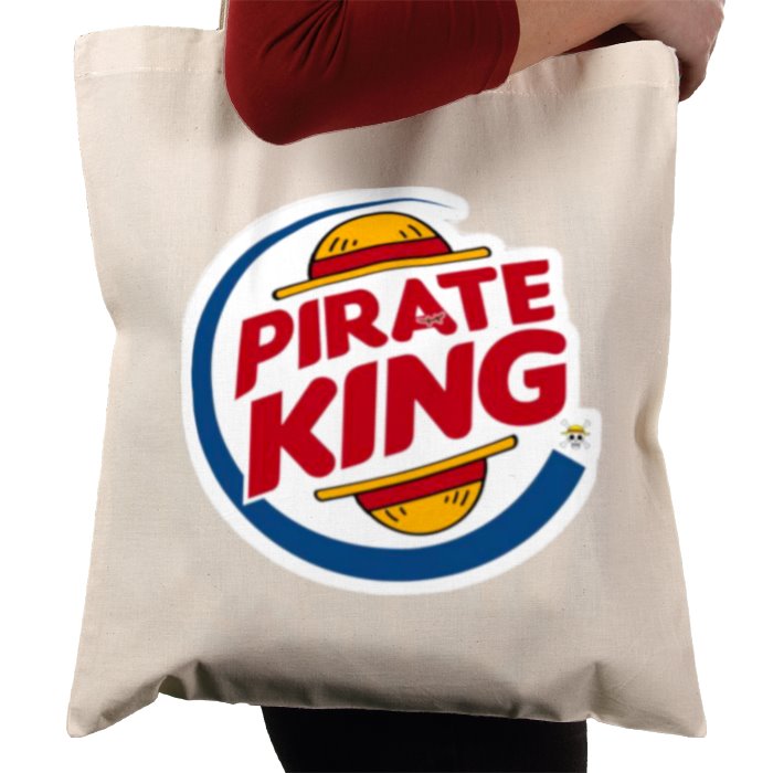 One Piece & Burger King - Pirate King Tote Bag