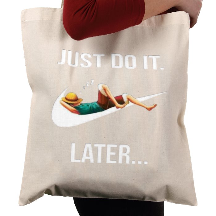 One Piece & Nike - Just Do It Later Tote Bag