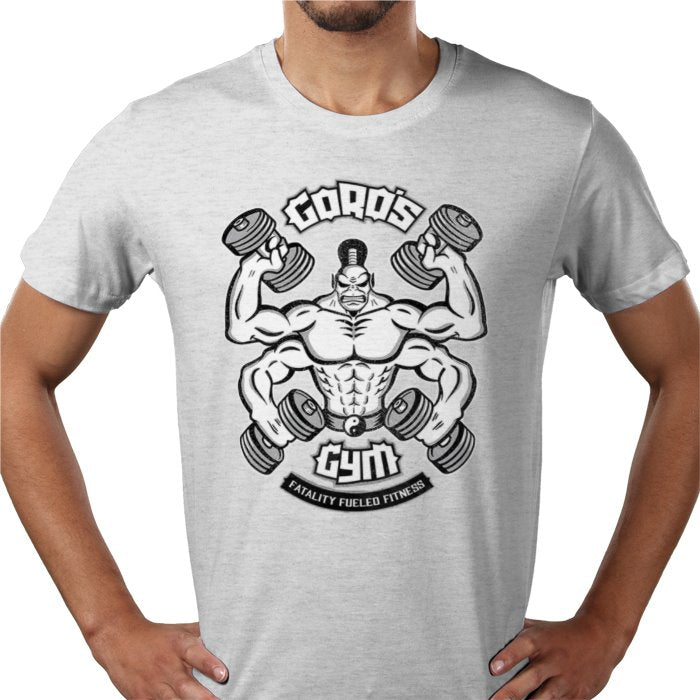Mortal Kombat Goro's Gym T-Shirt | Retro Gaming Parody Graphic Tee