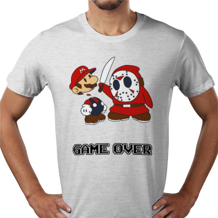 Super Mario T-Shirt | Game Over Retro Gaming Graphic Tee