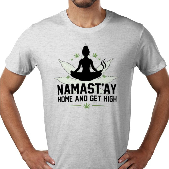 Nama'Stay Home - Funny Cannabis Yoga T-Shirt