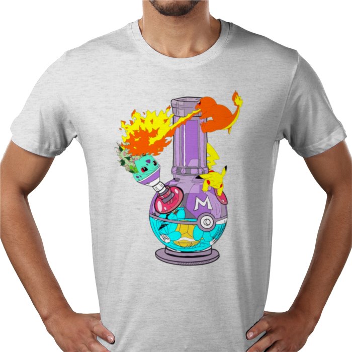 Pokébong T-Shirt | Pokémon 420 Parody Funny Graphic Tee