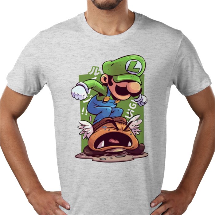 Super Mario Bros — Luigi Crushing Turts T-Shirt