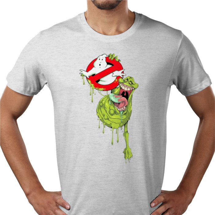 Ghostbusters - Slimer & Logo T-shirt