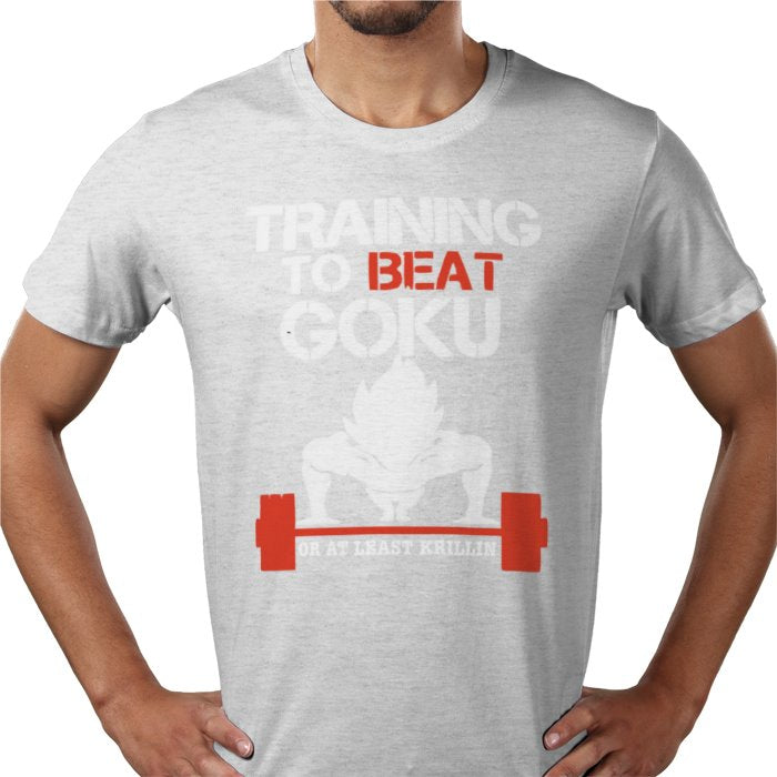 Dragon Ball Z Training To Beat Goku T-Shirt | DBZ Gym Motivation Anime Tee