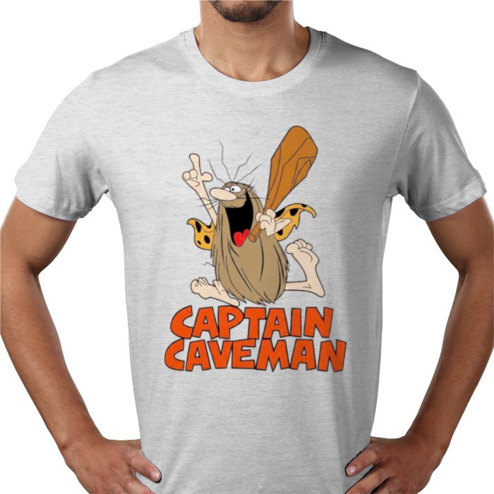 Captain Caveman Theme T-shirt