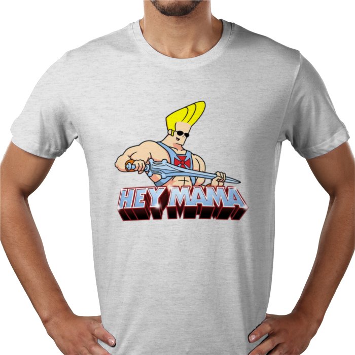 Johnny Bravo & He-Man - Hey Mama T-shirt