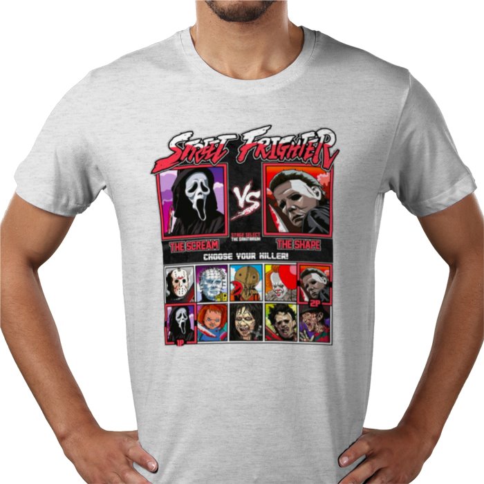 Horror Movies & Street Fighter - Street Frighter T-shirt