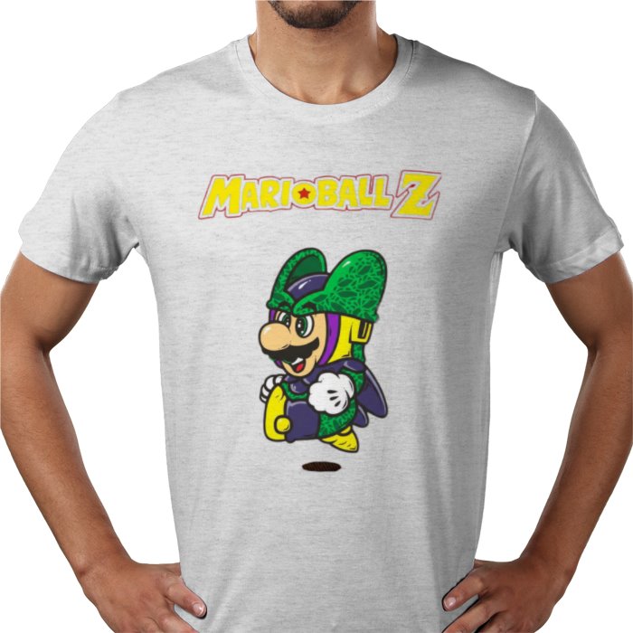 Super Mario x Dragon Ball Z Marioball Z T-Shirt | Gaming Anime Mashup Tee