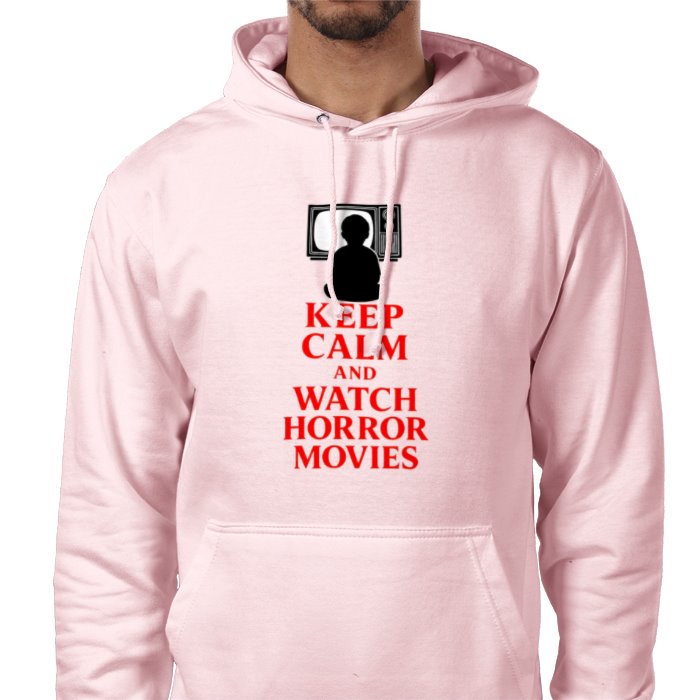 Keep Calm And Watch Horror Movies Pocket Hoodie