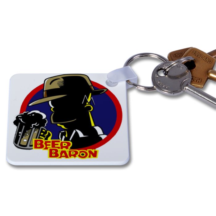 Simpsons x Dick Tracy - Beer Baron Keyring