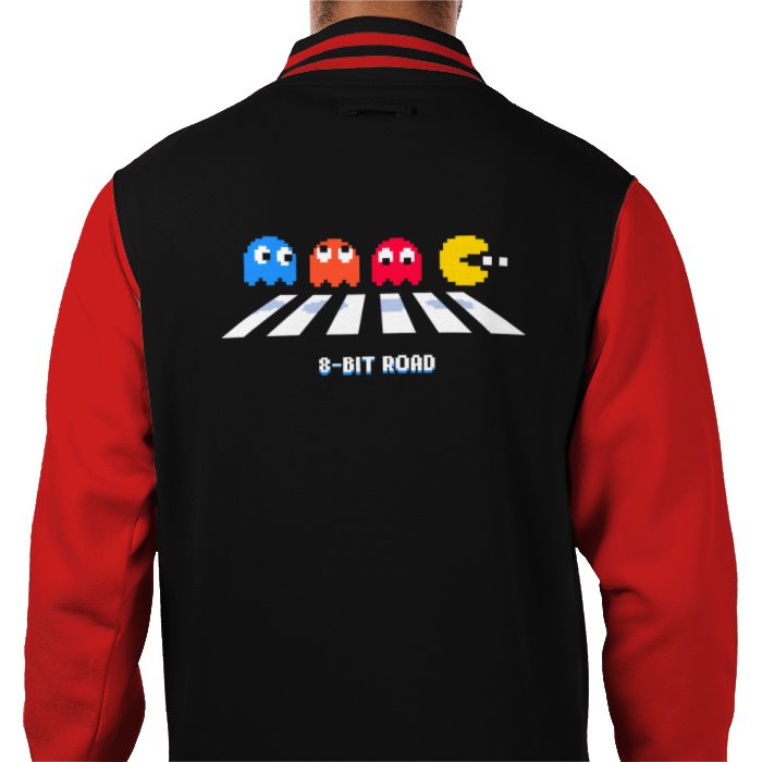 Pac-Man - 8 Bit Road Varsity Jacket