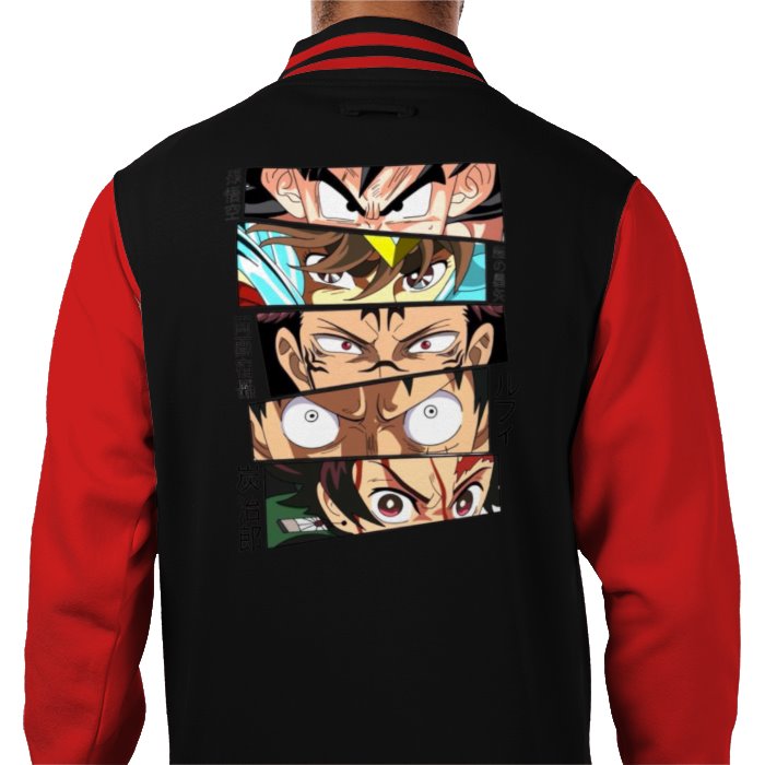 Anime Eyes Varsity Jacket