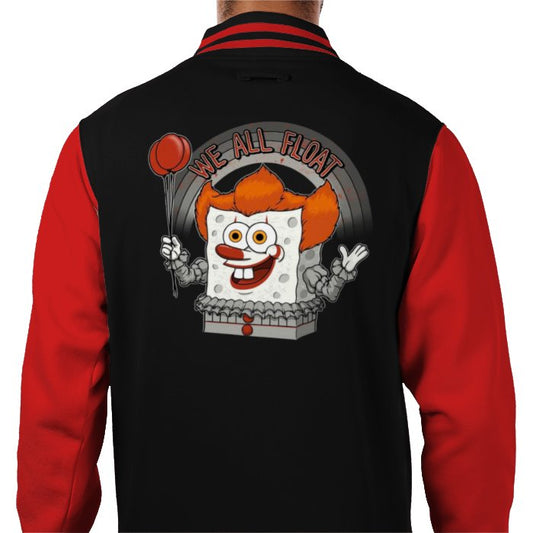 Pennywise "IT" x SpongeBob Square Pants - We All Float Varsity Jacket