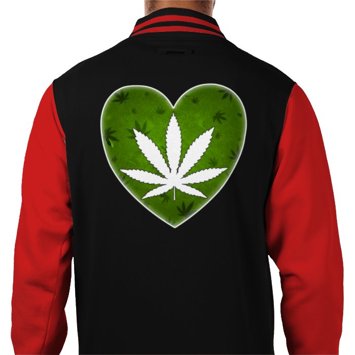 Cannabis Heart Varsity Jacket