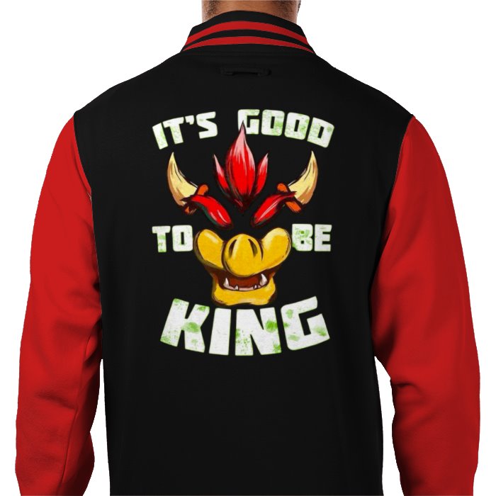 Super Mario Bro's - Its Good To Be King Theme Varsity Jacket