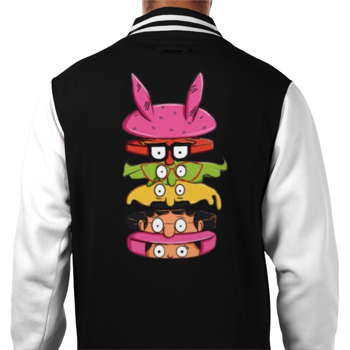 Bobs Burgers - Sliced Burger Varsity Jacket